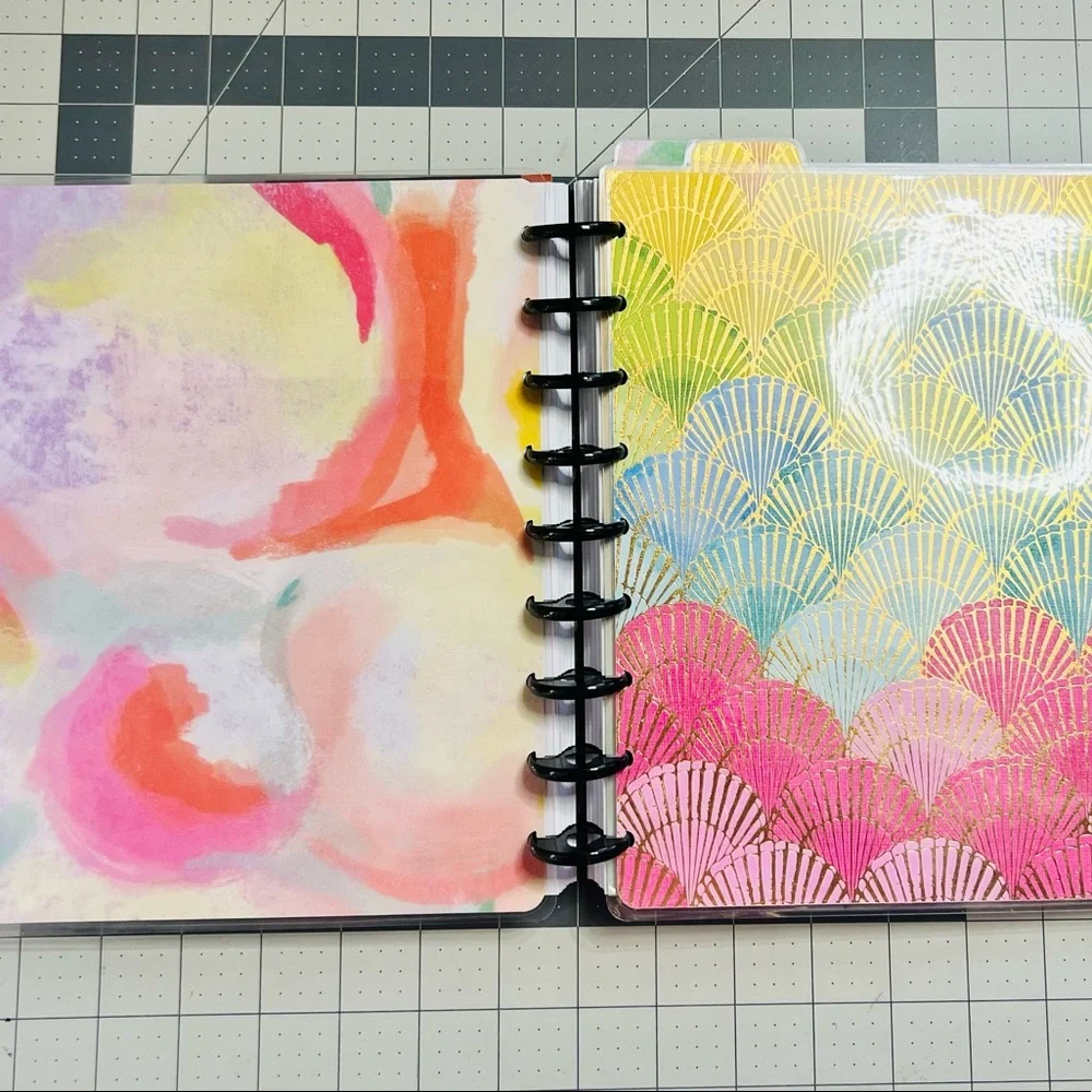 Mermaid happy planner cover set, tab dividers and dashboards